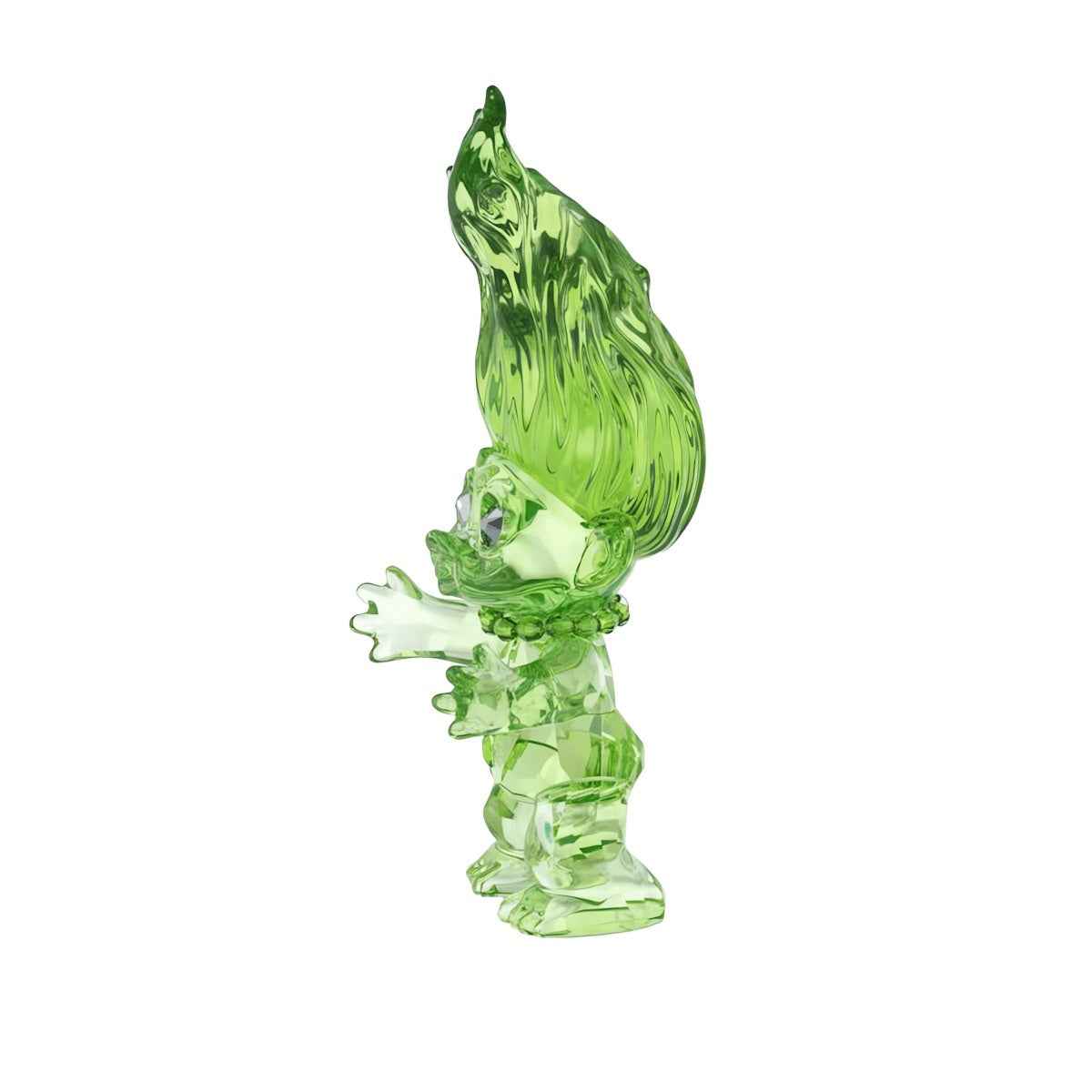 Swarovski Good Luck Trolls Green Troll Figurine front view
