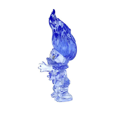 Swarovski Good Luck Trolls Blue Troll Figurine front view