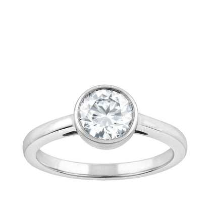 Adamante 1 ct. tw. Lab-Grown Round Brilliant Diamond Solitaire Engagement Ring in 14K White Gold (3)