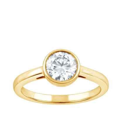 Adamante 1 ct. tw. Lab-Grown Round Brilliant Diamond Solitaire Engagement Ring in 14K Yellow Gold (3)