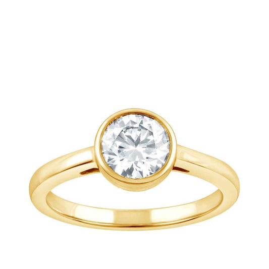 Adamante 1 ct. tw. Lab-Grown Round Brilliant Diamond Solitaire Engagement Ring in 14K Yellow Gold (3)