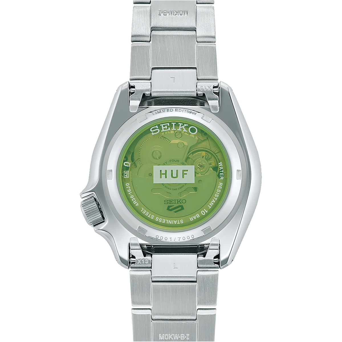 huf automatic silver dial seiko watch