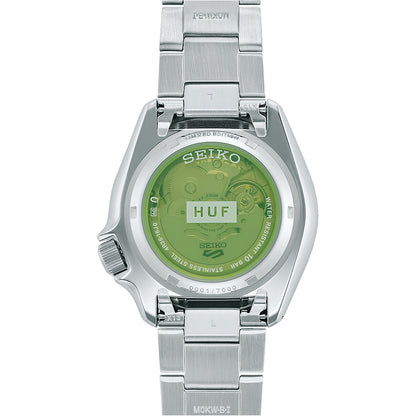 huf automatic silver dial seiko watch