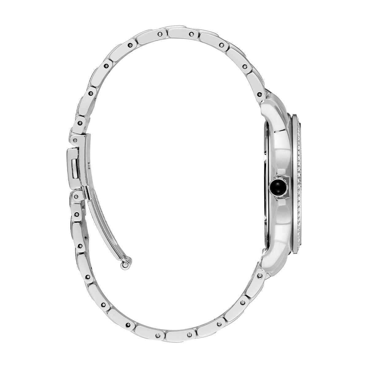 Seiko Ladies' Coutura Quartz Stainless Steel Watch with Pink Dial front view