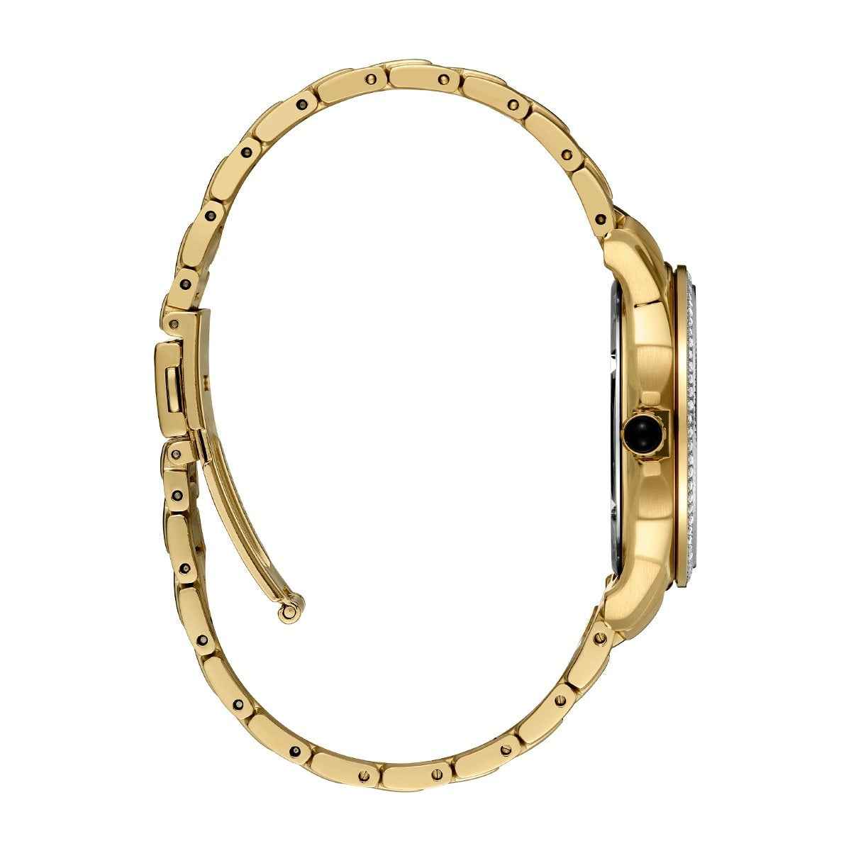 Seiko Ladies' Coutura Quartz Gold-Tone Stainless Steel Watch with Mother of Pearl Dial front view