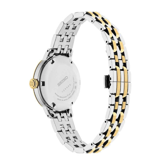 Seiko Ladies' Presage Cocktail Time Automatic Two-Tone Stainless Steel Watch with Champagne Dial