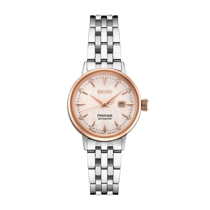 cocktail time pink dial seiko ladies' watch
