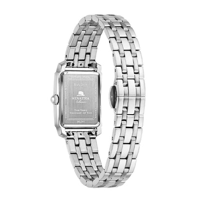 Bulova Ladies' The Very Thought Of You Quartz Stainless Steel Watch with Black Dial