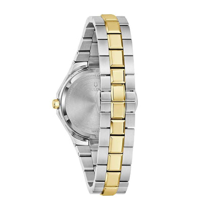 Bulova Ladies' Prestige Quartz Two-Tone Stainless Steel Watch with White Dial