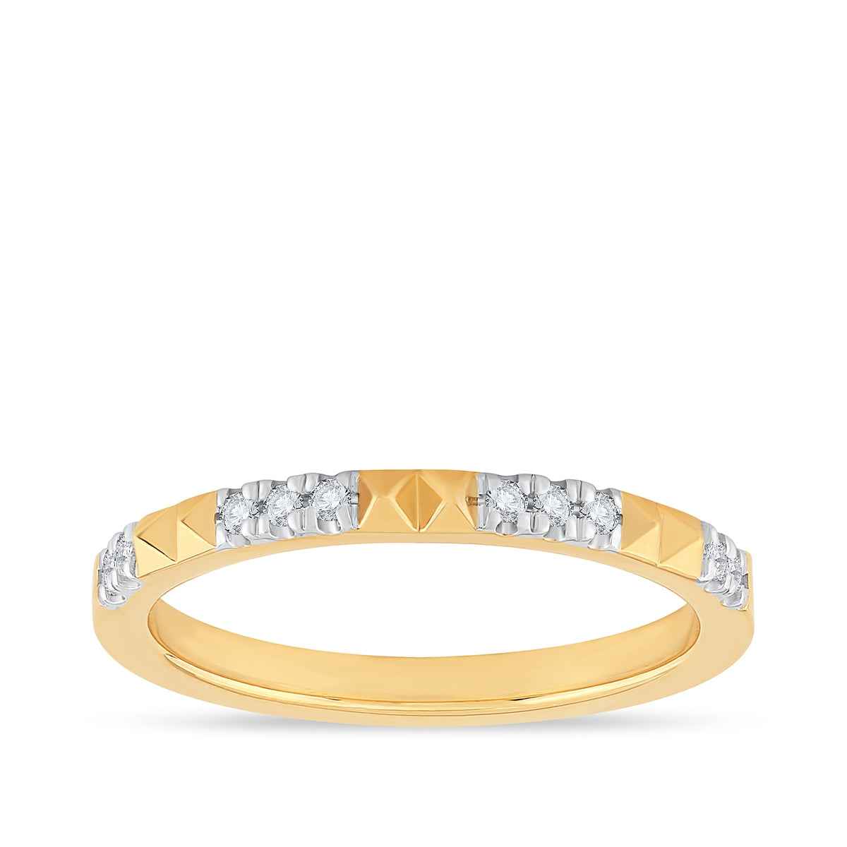 Perfect Match 1/10 ct. tw. Diamond Anniversary Stackable Ring in 10K Yellow Gold