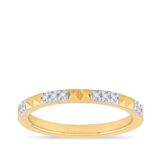 Perfect Match 1/10 ct. tw. Diamond Anniversary Stackable Ring in 10K Yellow Gold