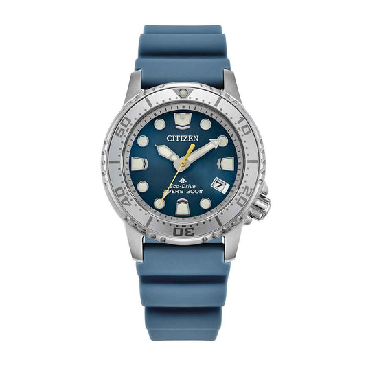 Citizen Men's Promaster Dive Eco-Drive Stainless Steel Watch with Blue Dial & Polyurethane Strap