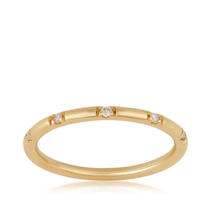 Perfect Match Diamond Accent Anniversary Ring in 10K Yellow Gold (2)