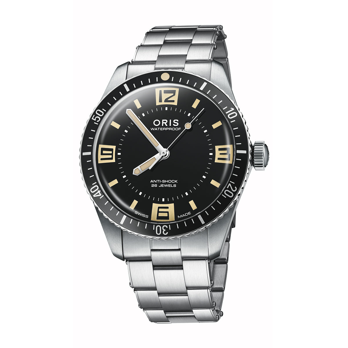 60th anniversary automatic black dial oris watch
