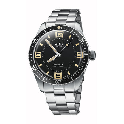 60th anniversary automatic black dial oris watch