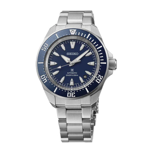 Seiko Men's Prospex Automatic Stainless Steel Watch with Blue Dial