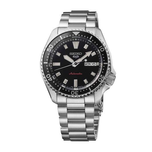 Seiko Men's 5 Sport Automatic Stainless Steel Watch with Black Dial (2)