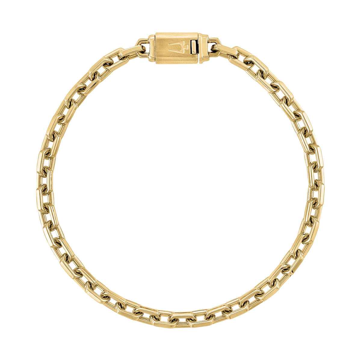 Bulova Men's 8-inch Link Bracelet in Yellow Ion-Plated Stainless Steel