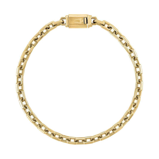 Bulova Men's 8-inch Link Bracelet in Yellow Ion-Plated Stainless Steel