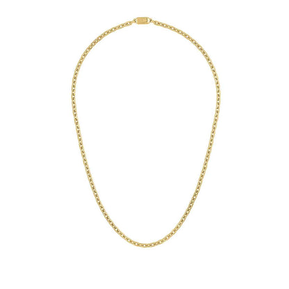 Bulova Men's 5mm 24-inch Hexagon Chain in Yellow Ion-Plated Stainless Steel front view