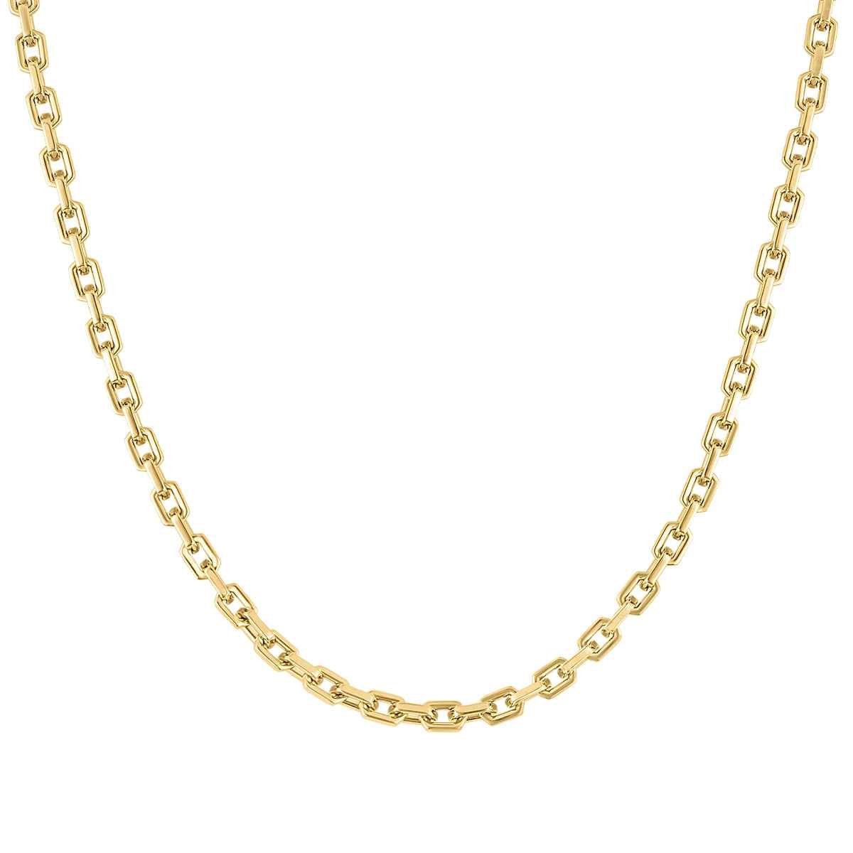 Bulova Men's 5mm 24-inch Hexagon Chain in Yellow Ion-Plated Stainless Steel