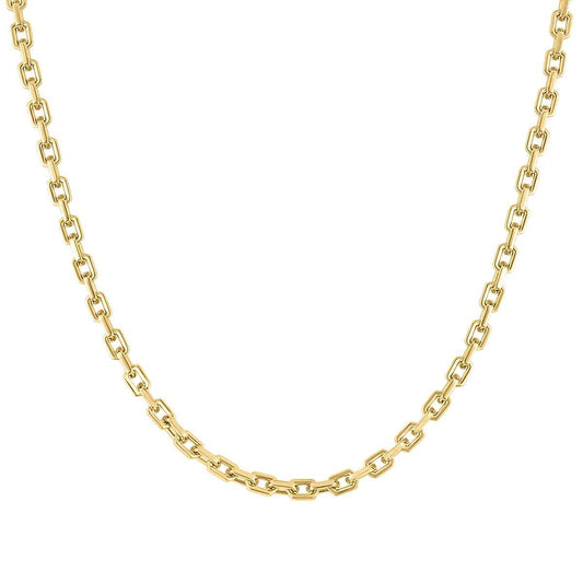 Bulova Men's 5mm 24-inch Hexagon Chain in Yellow Ion-Plated Stainless Steel