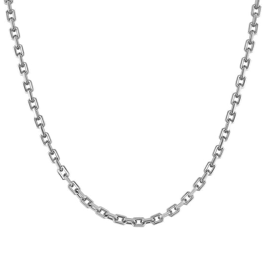 Bulova Men's 5mm 24-inch Hexagon Chain in Stainless Steel