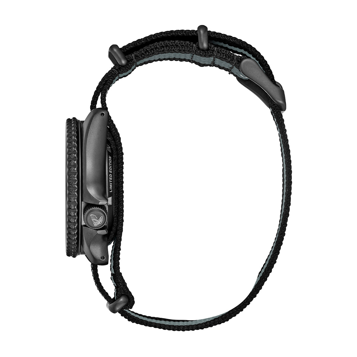 nylon strap black dial seiko automatic watch