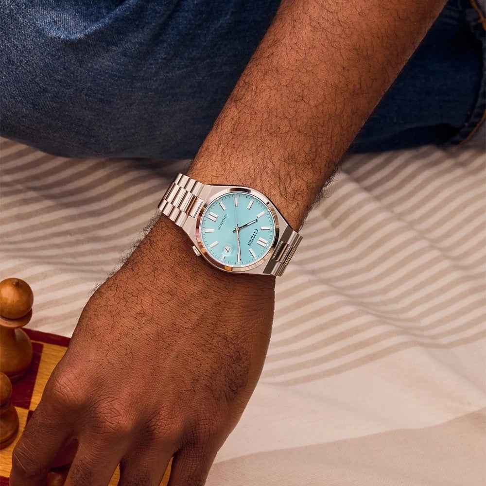 Citizen Men's Tsuyosa Automatic Stainless Steel Watch with Blue Dial