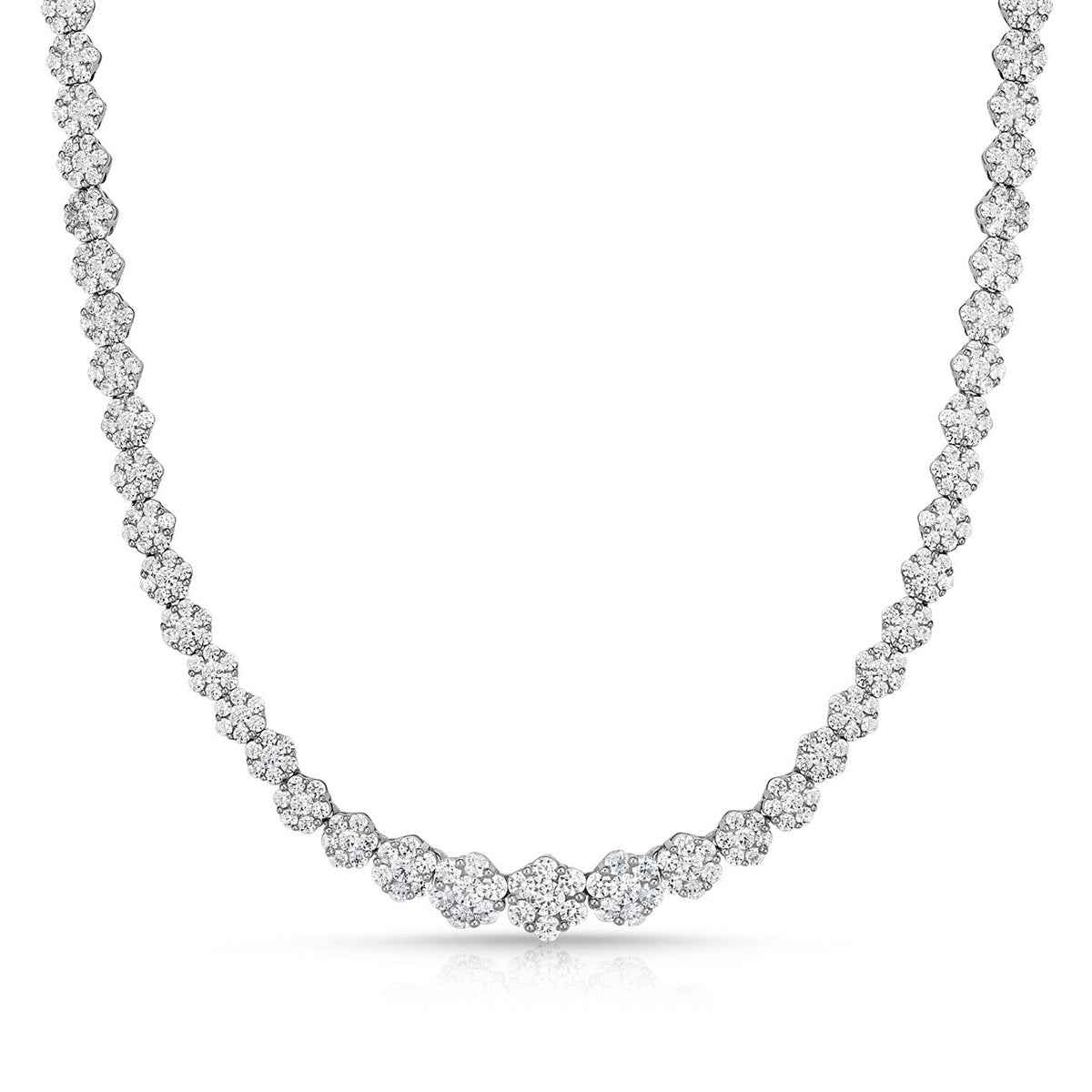 7 ct. tw. Diamond Graduated Necklace in 14K White Gold