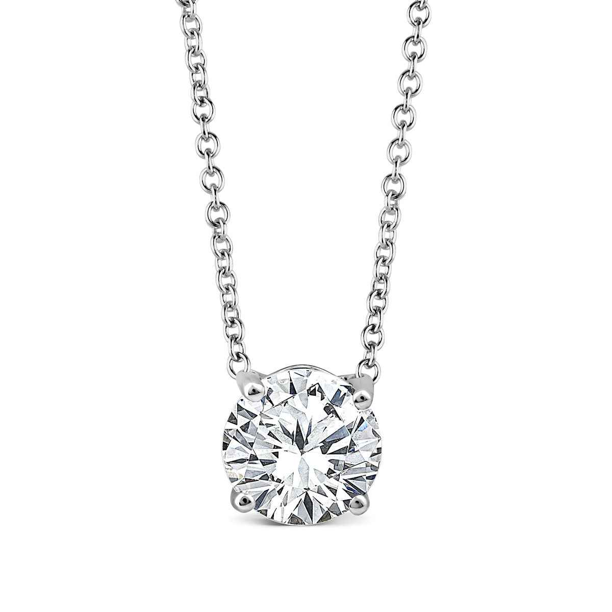 Above Love Star 1-1/2 ct. tw. Lab-Grown Round Brilliant Diamond Solitaire Pendant in 14K White Gold