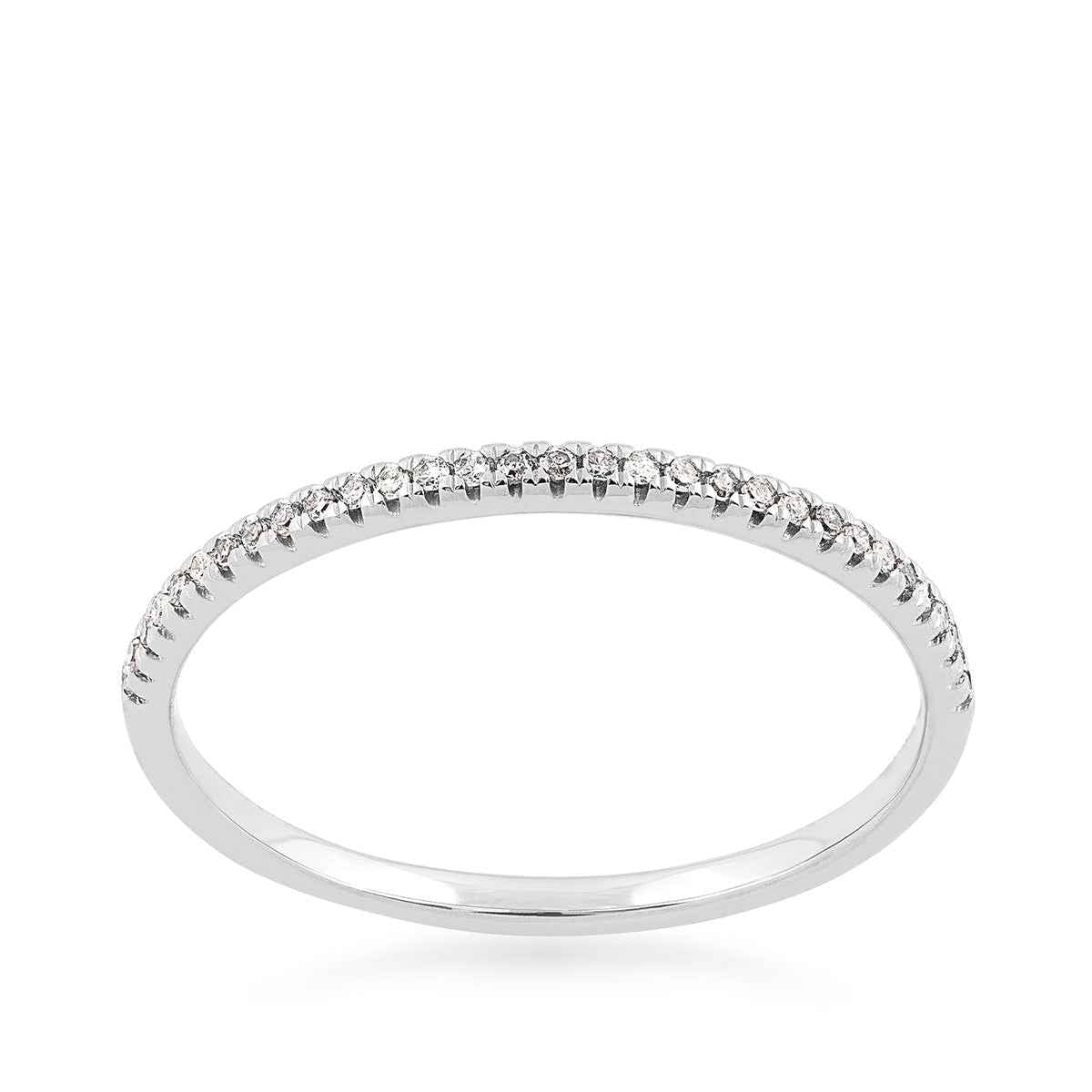 Perfect Match Diamond Stackable Anniversary Ring in 10K White Gold (2)