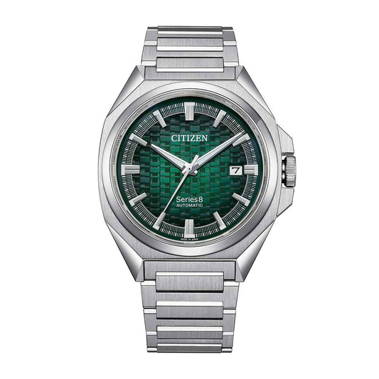 Citizen Men's Series8 831 Automatic Stainless Steel Watch with Green Dial