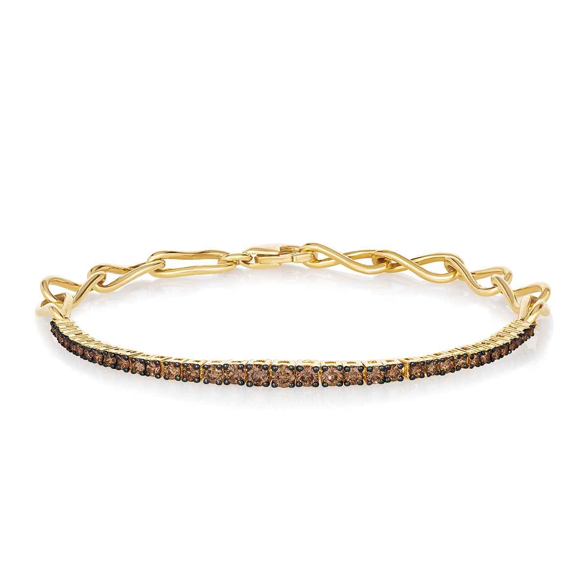 Le Vian 1 ct. tw. Chocolate Diamond Bracelet in 14K Honey Gold
