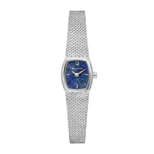 Bulova Ladies' Goddess of Time Quartz Stainless Steel Watch with Blue Dial