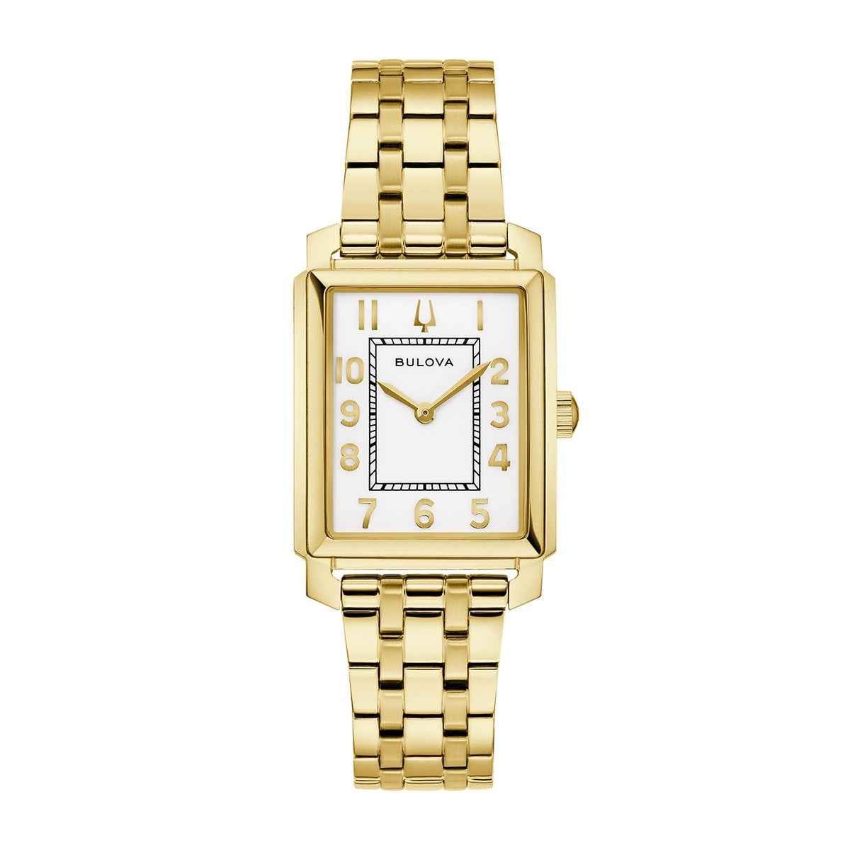 Bulova Ladies' Sutton Quartz Gold-Tone Stainless Steel Watch with White Dial (2)