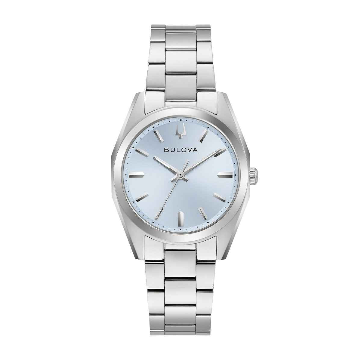 Bulova Ladies' Surveyor Quartz Stainless Steel Watch with Blue Dial