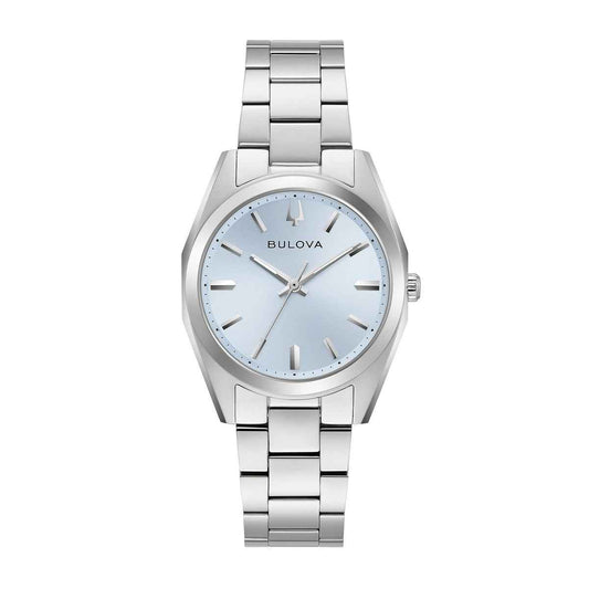 Bulova Ladies' Surveyor Quartz Stainless Steel Watch with Blue Dial