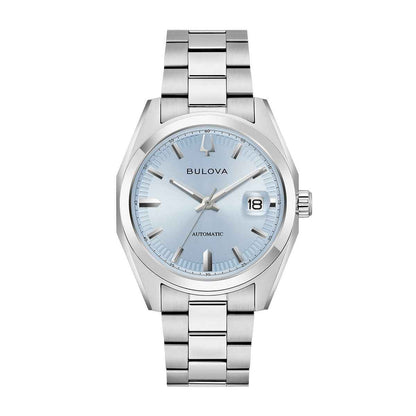 Bulova Men's Surveyor Automatic Stainless Steel Watch with Blue Dial