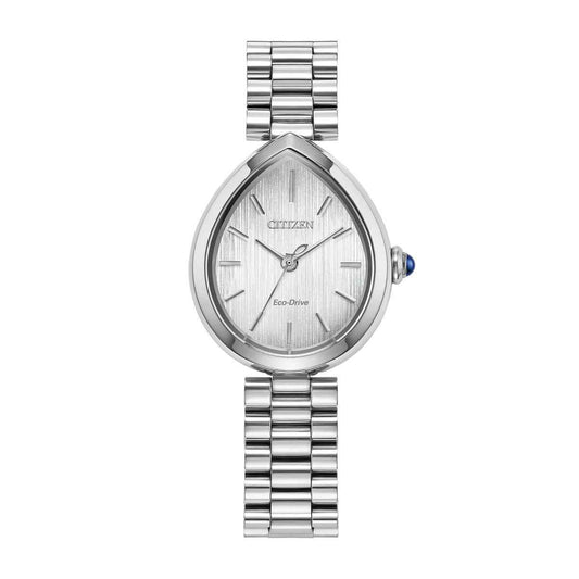 Citizen Ladies' L Rainell Eco-Drive Stainless Steel Watch with Silver Dial