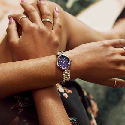 Citizen Ladies' L Rainell Eco-Drive Stainless Steel Watch with Purple Dial