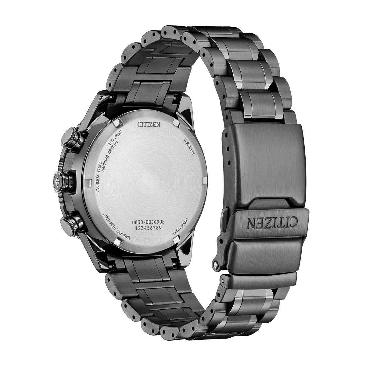 Citizen Men's Promaster Skyhawk Eco-Drive Gray Stainless Steel Watch with Black Dial