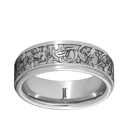 Men's Engraved Wedding Ring in Serinium