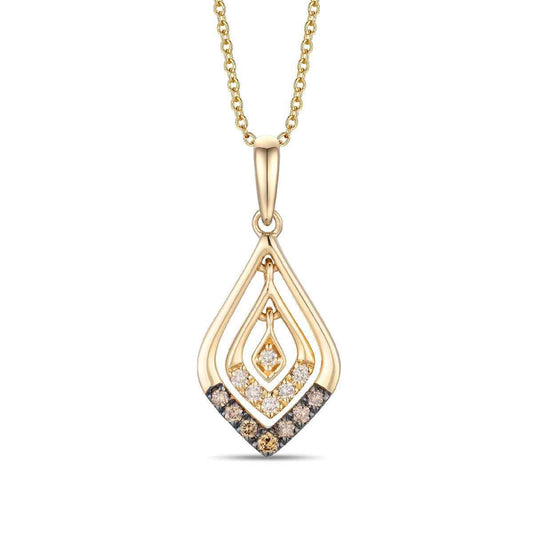Le Vian 1/10 ct. tw. Chocolate & Nude Diamond Pendant in 14K Honey Gold