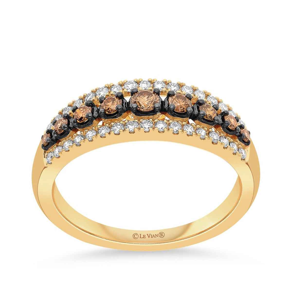 Le Vian 1/2 ct. tw. Chocolate & Nude Diamond Ring in 14K Honey Gold
