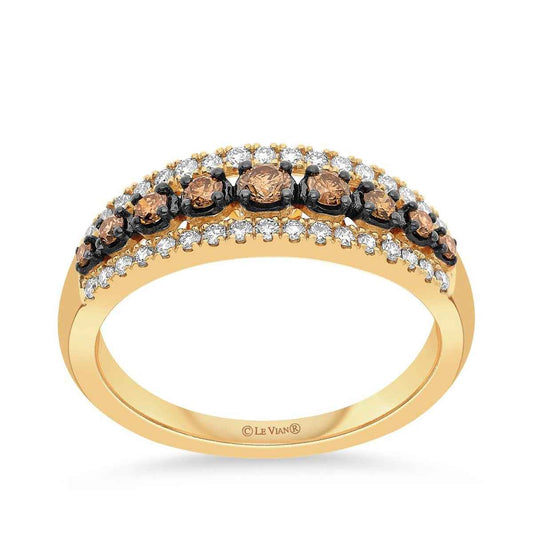 Le Vian 1/2 ct. tw. Chocolate & Nude Diamond Ring in 14K Honey Gold