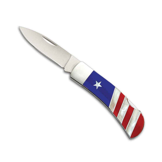 Sante Fe Stoneworks 3-inch Patriotic Lockback Pocket Knife