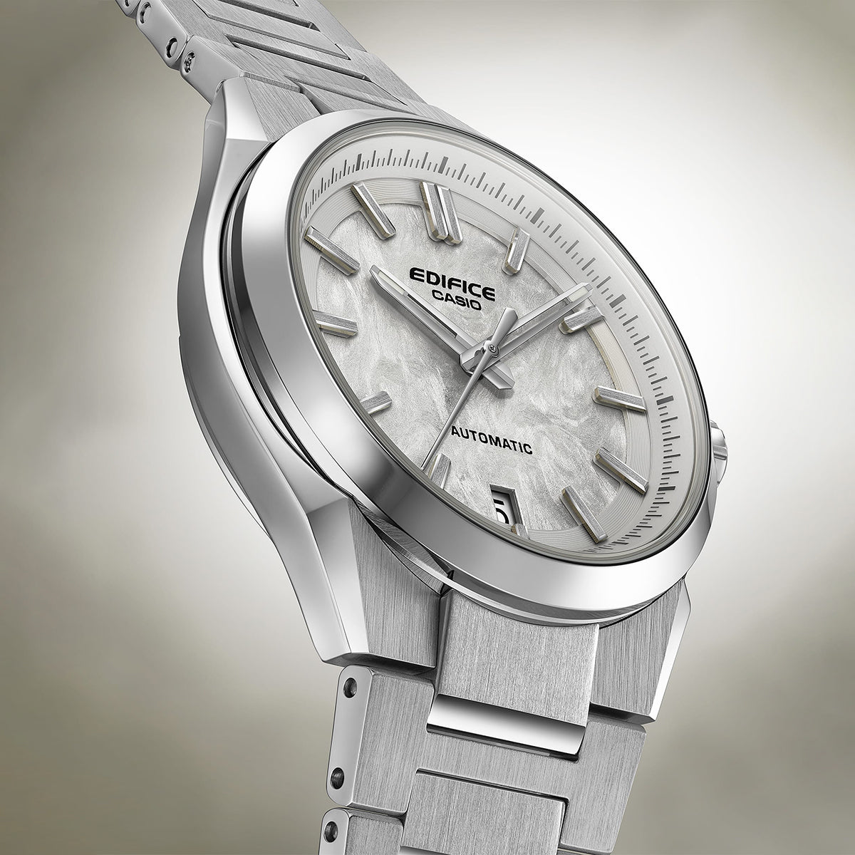 edifice g-shock white dial automatic watch styled