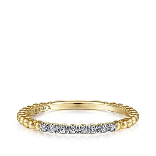 Gabriel & Co. Diamond Accent Bujukan Ring in 14K Yellow Gold