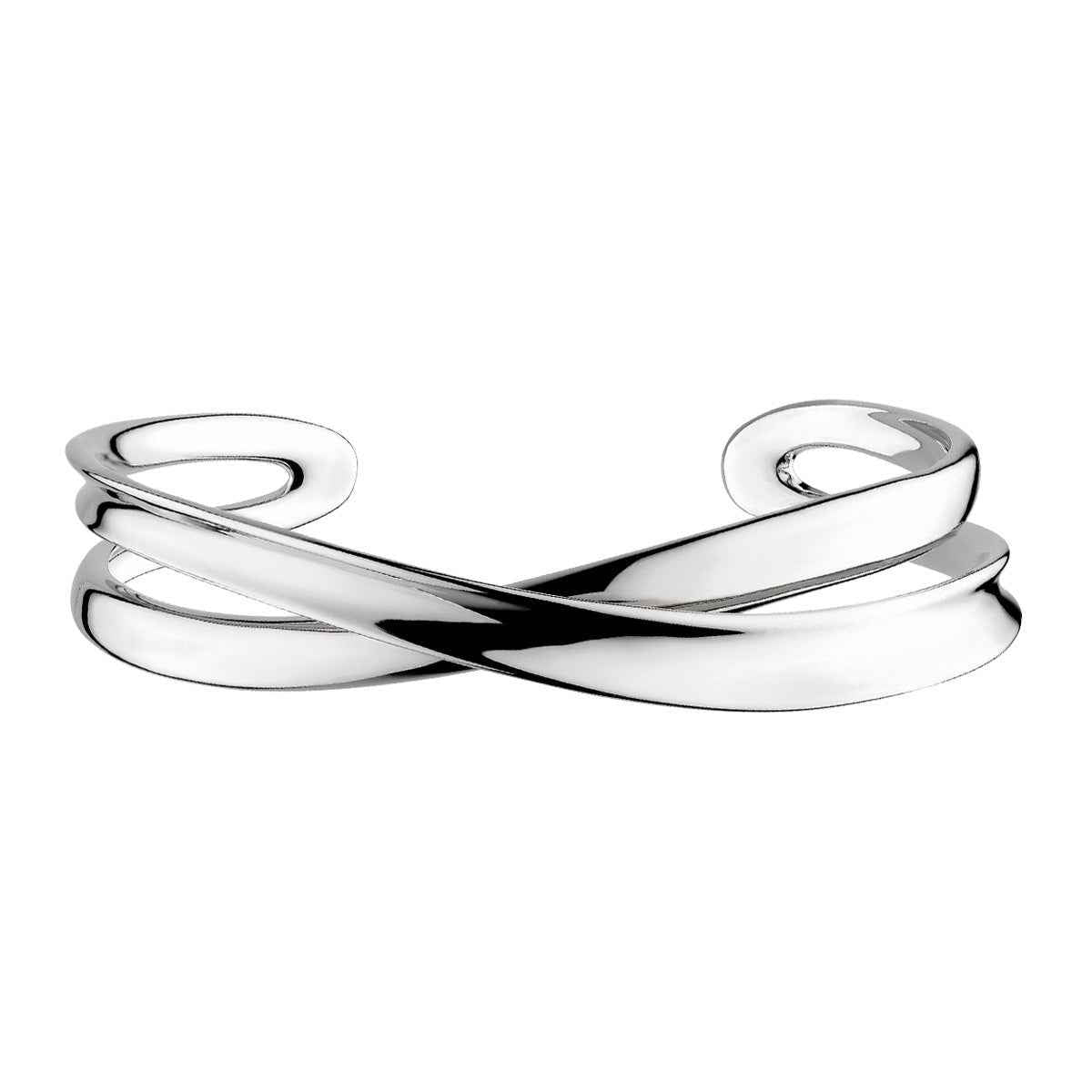 Kit Heath Serenity Crossover Cuff Bracelet in Sterling Silver